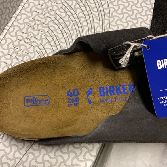 Birkenstock Arizona velvet grey suede asst u - Picture 5 of 5